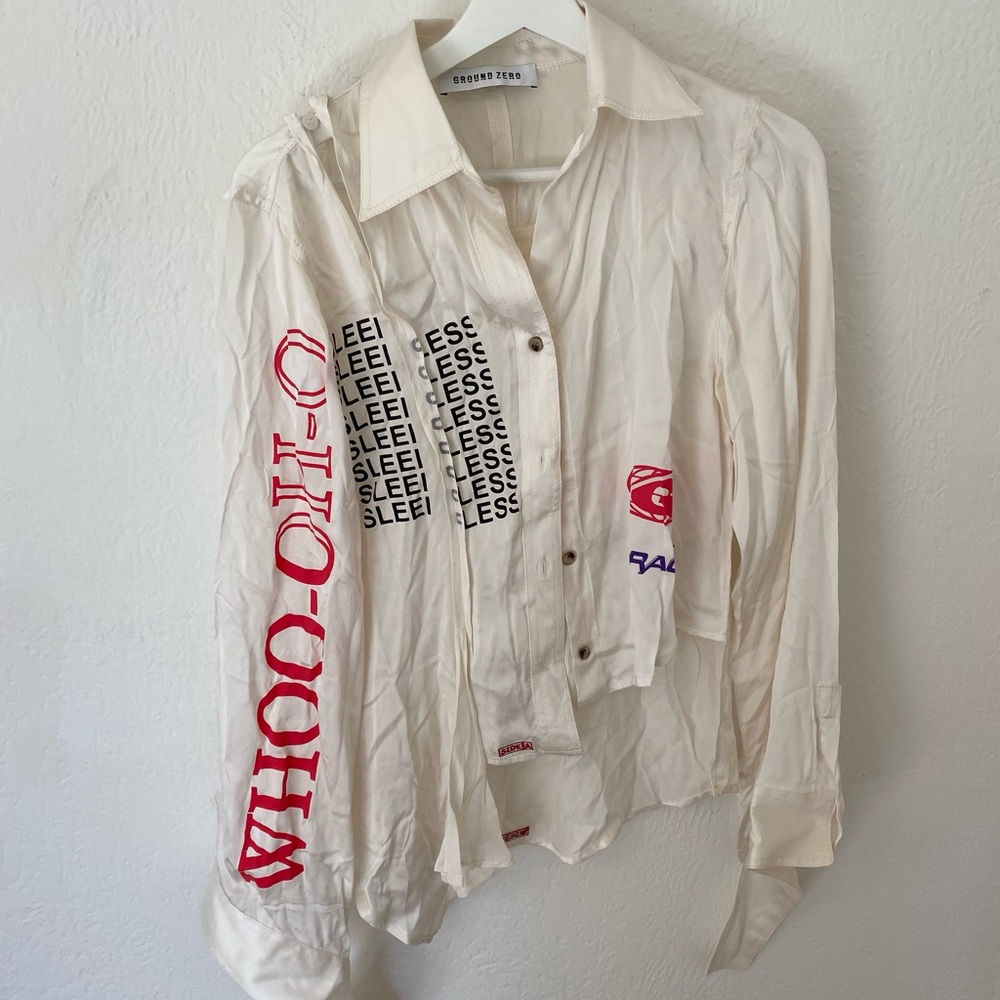 Ground zero silk blouse - Picture 1 of 5
